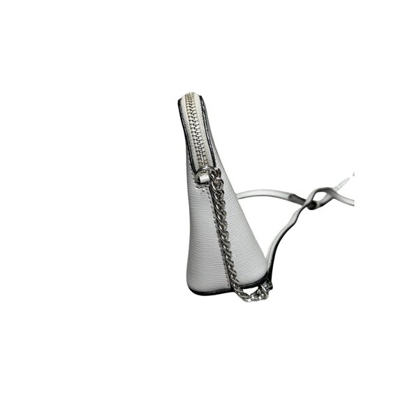 DKNY Silver Crossbody Bag With Chain Strap & Adjustable Leather Strap - Picture 4 of 14